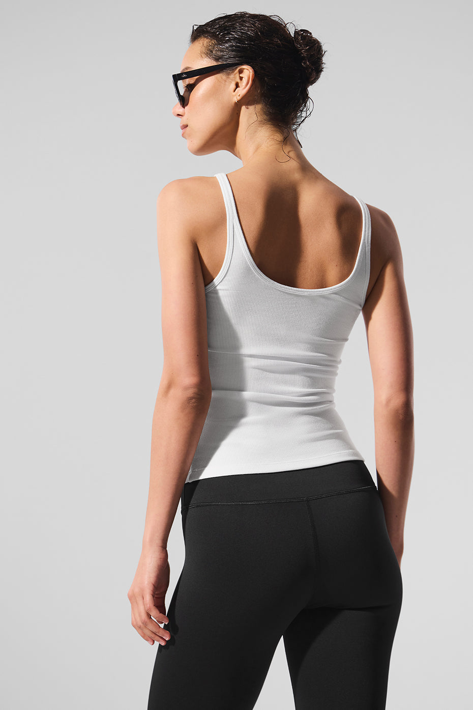Ribbed Prosper Tank - White