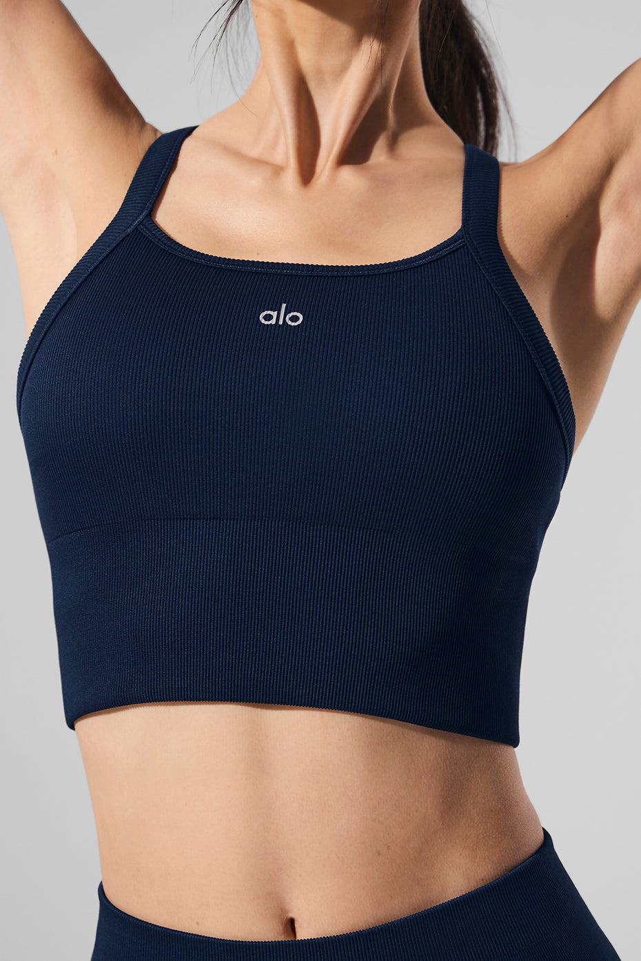 Seamless Ribbed Favorite Bra Tank - Navy